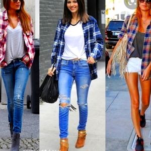 beachlunchlounge Grunge flannel top